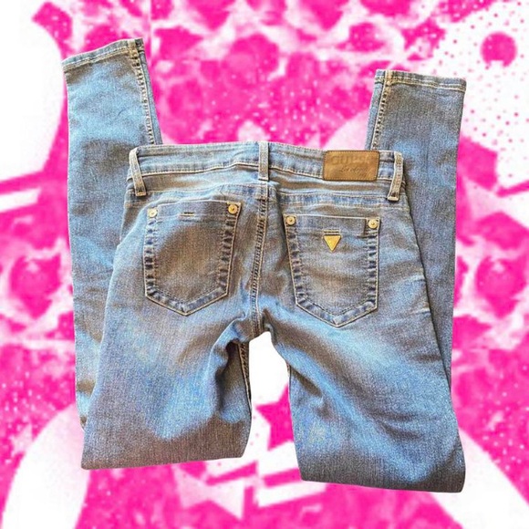 Y2K Guess Ultra Skinny Straight Leg Jeans 27 - Picture 2 of 11